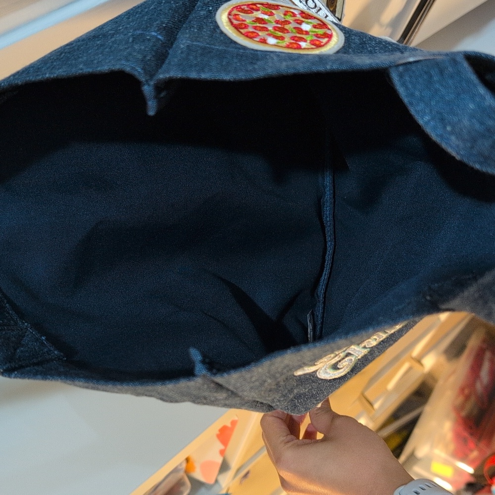 NWT Gilmore Girls Denim Tote Bag with Patches - Picture 4 of 4